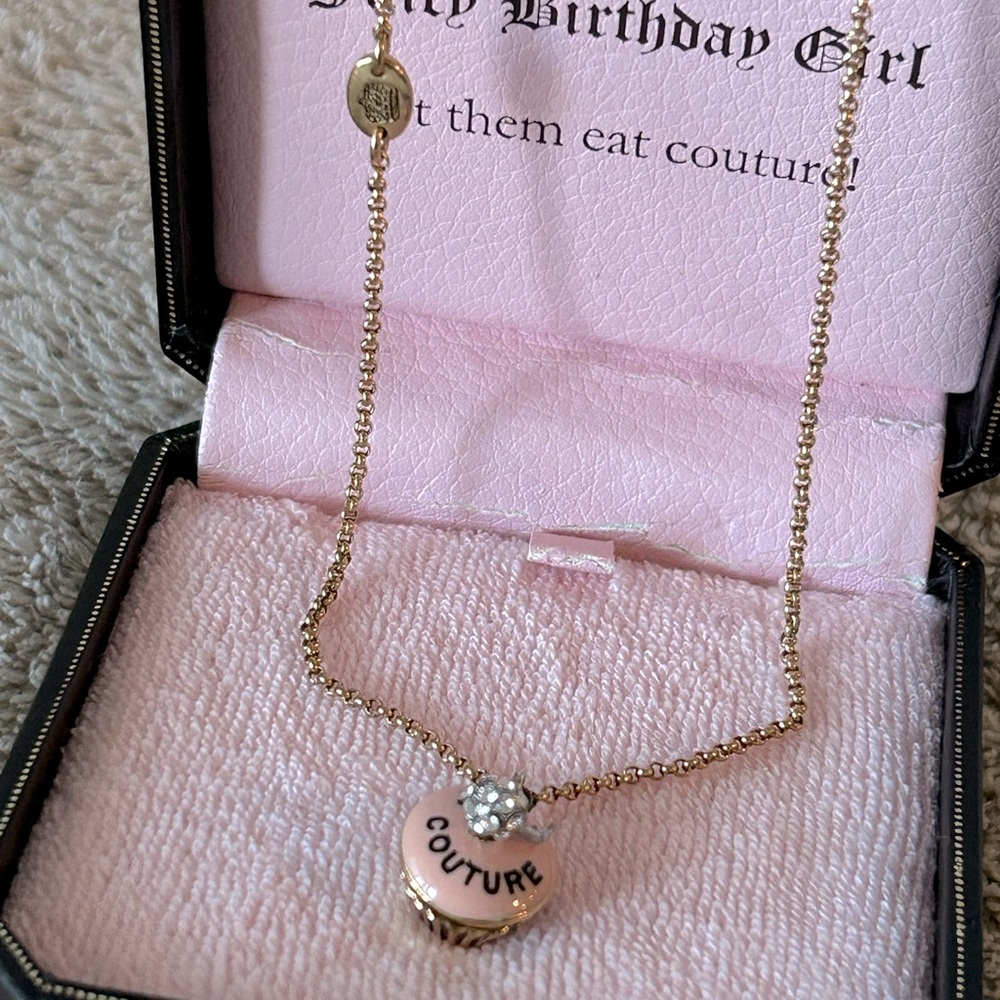 Juicy Couture Birthday Pink Cupcake Necklace